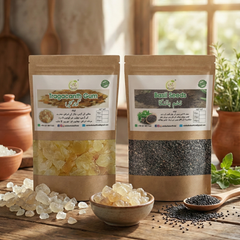 Tragacanth Gum and Basil Seeds Combo: Nature's Remedy
